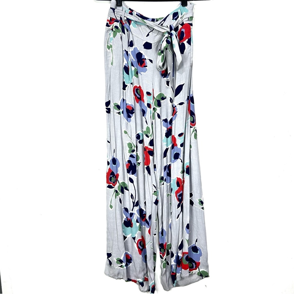 Elevenses By ANTHROPOLGIE Floral Wide Leg Pant N11